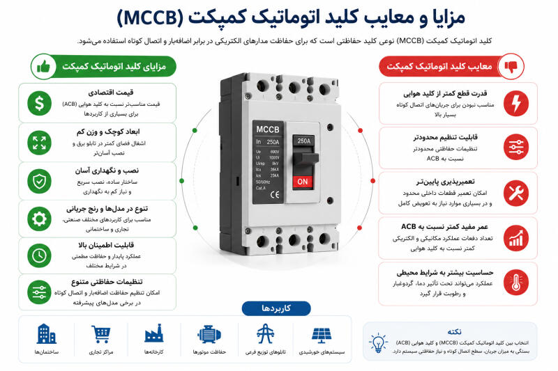 مزایا و معایب کلید اتوماتیک کمپکت