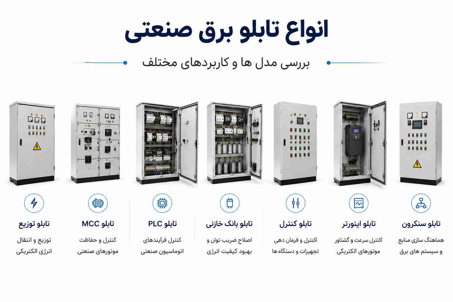 انواع تابلو برق صنعتی