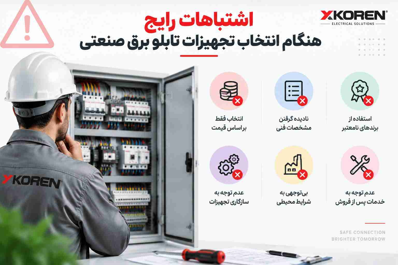 اشتباهات رایج هنگام انتخاب تجهیزات تابلو برق