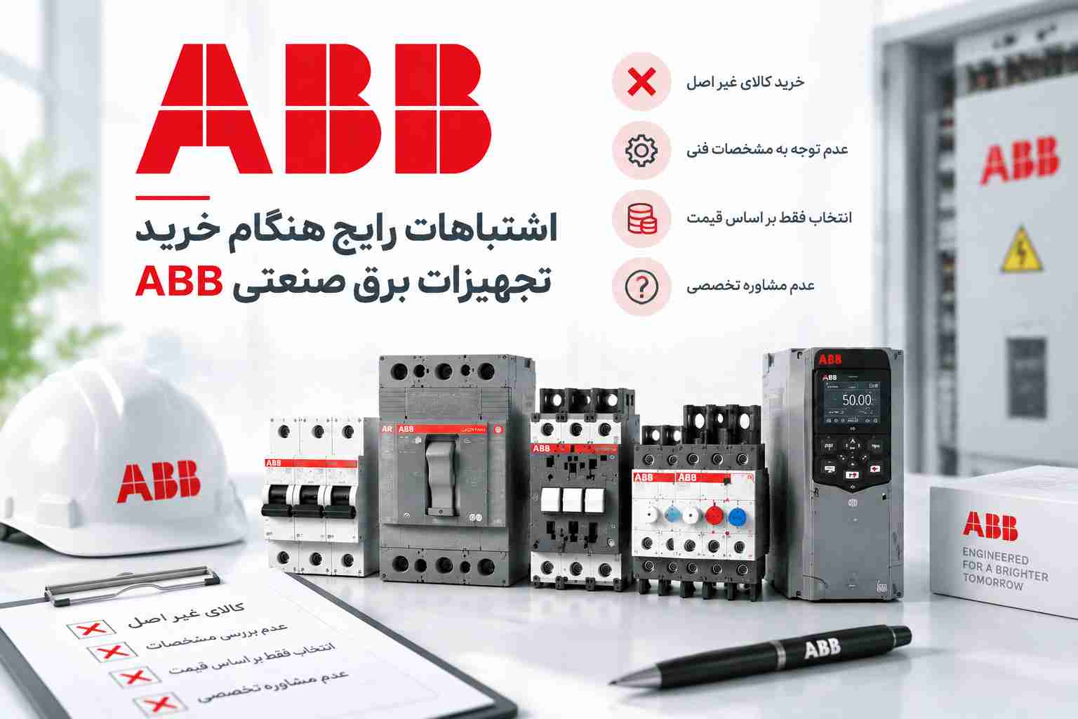 اشتباهات رایج هنگام خرید تجهیزات برق صنعتی ABB
