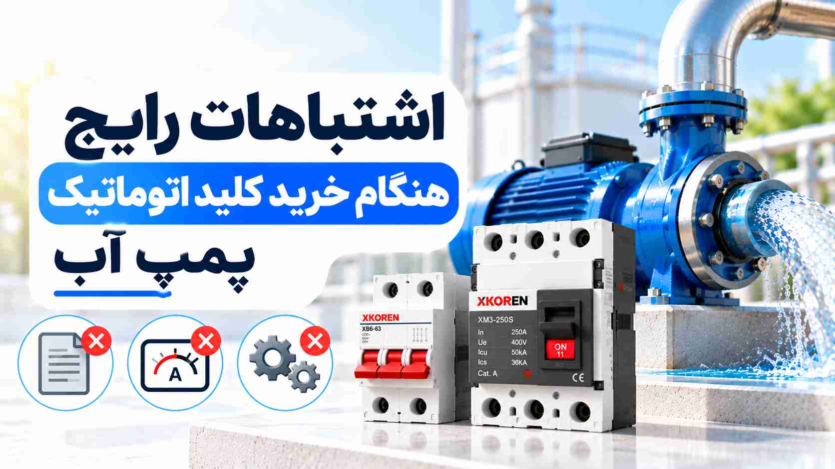 اشتباهات رایج هنگام خرید کلید اتوماتیک پمپ آب