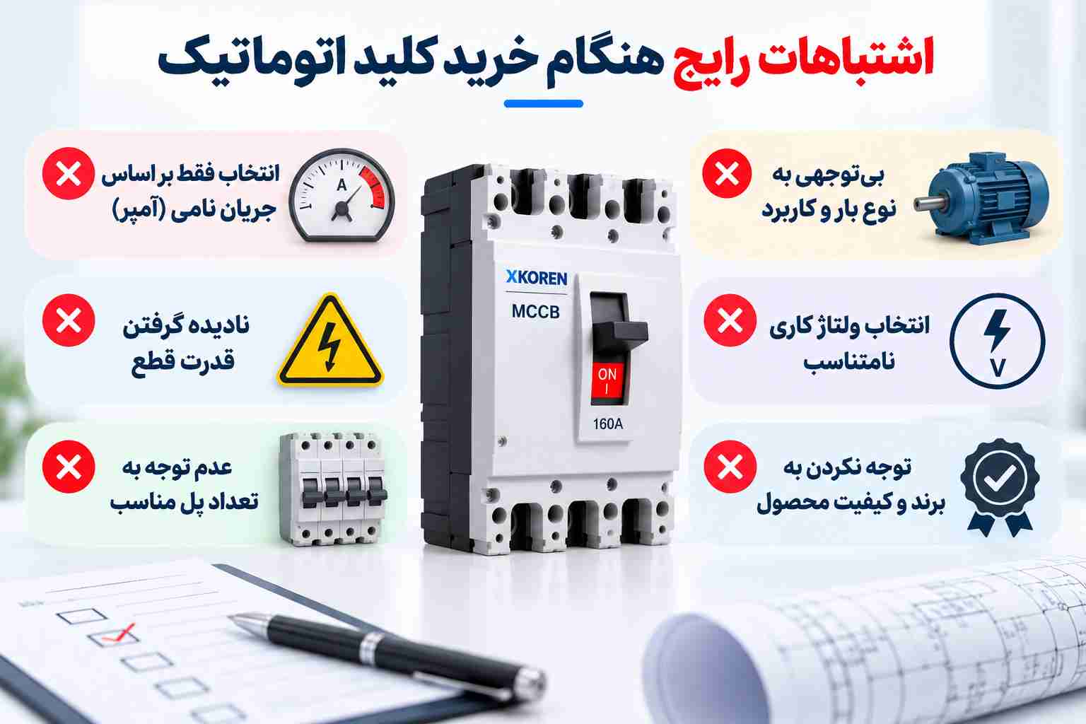 اشتباهات رایج هنگام خرید کلید اتوماتیک