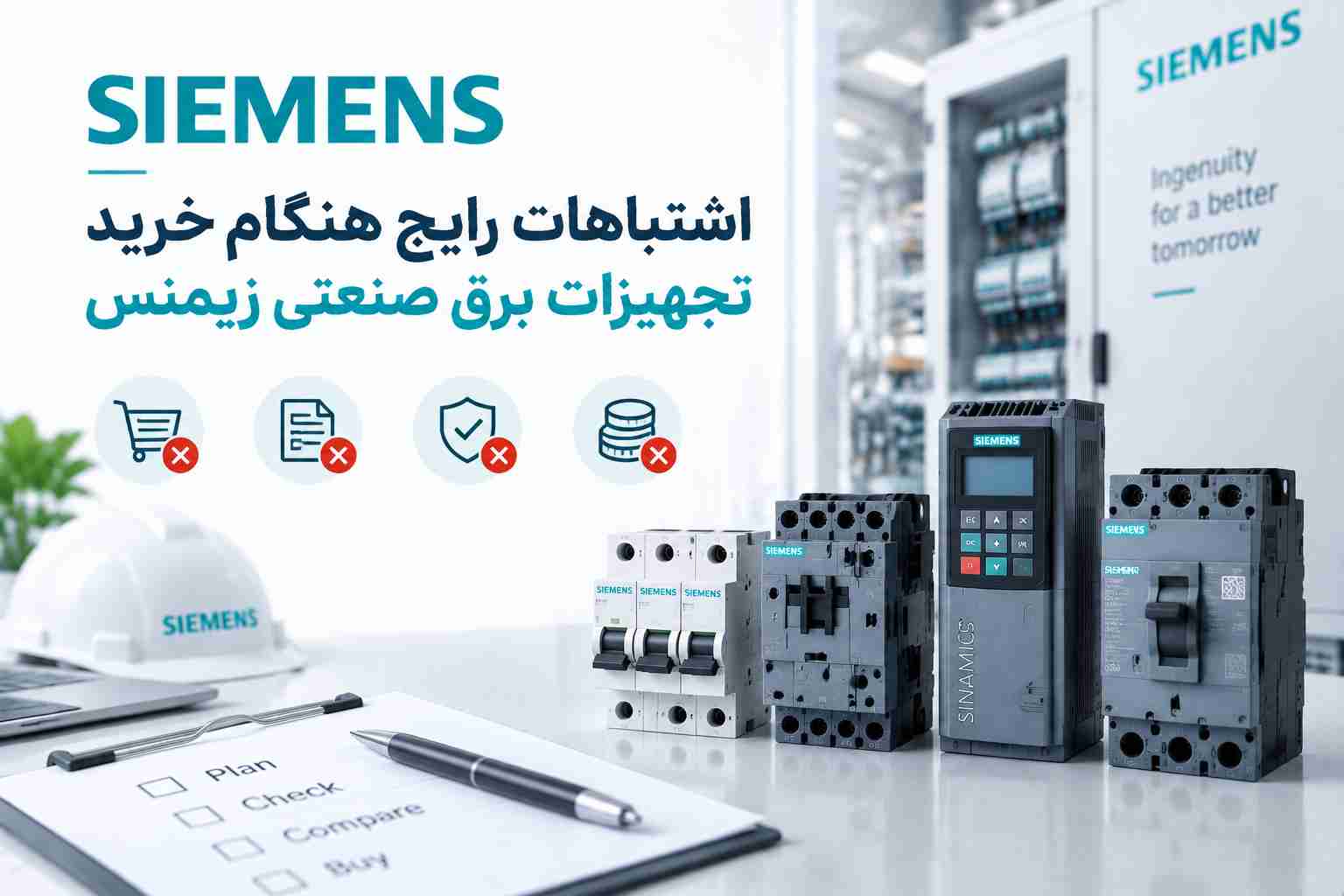 اشتباهات هنگام خرید تجهیزات برق زیمنس