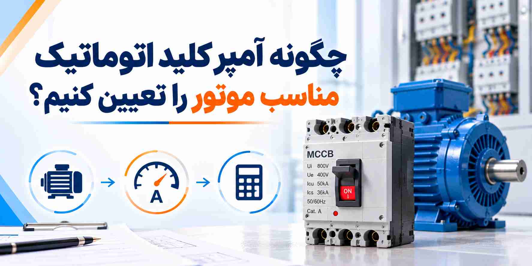 آمپر کلید اتوماتیک مناسب موتور