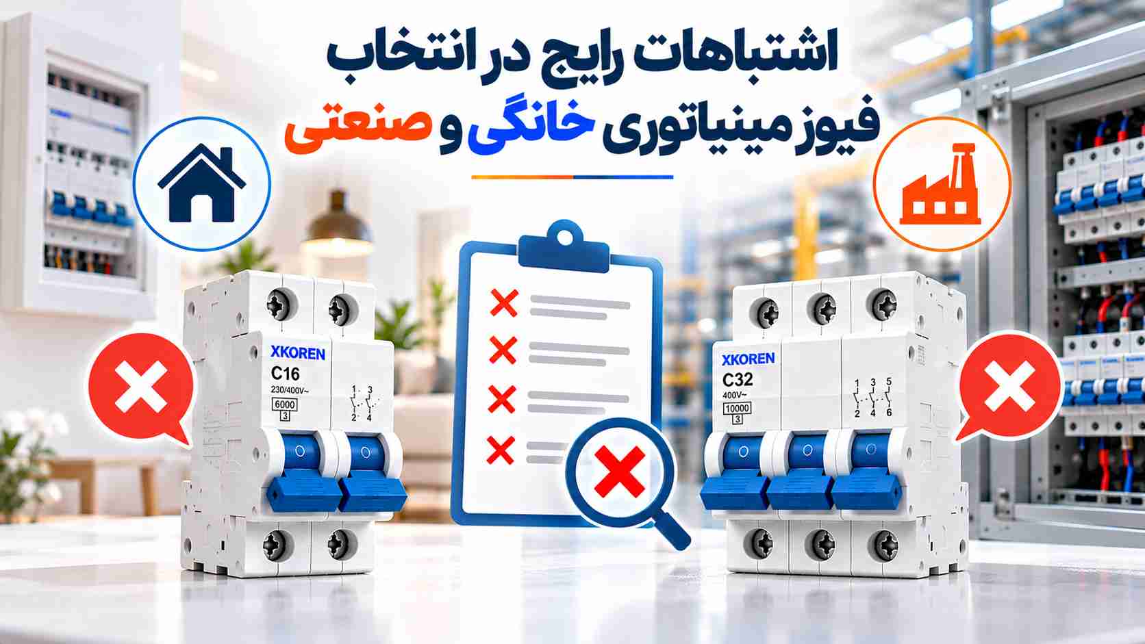اشتباهات رایج در انتخاب فیوز مینیاتوری خانگی و صنعتی