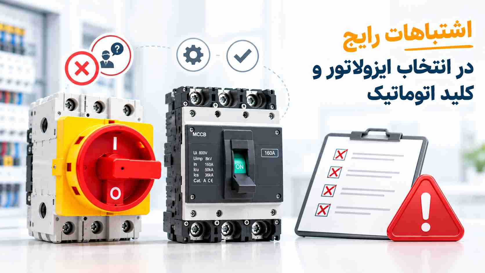 اشتباهات رایج در انتخاب ایزولاتور و کلید اتوماتیک