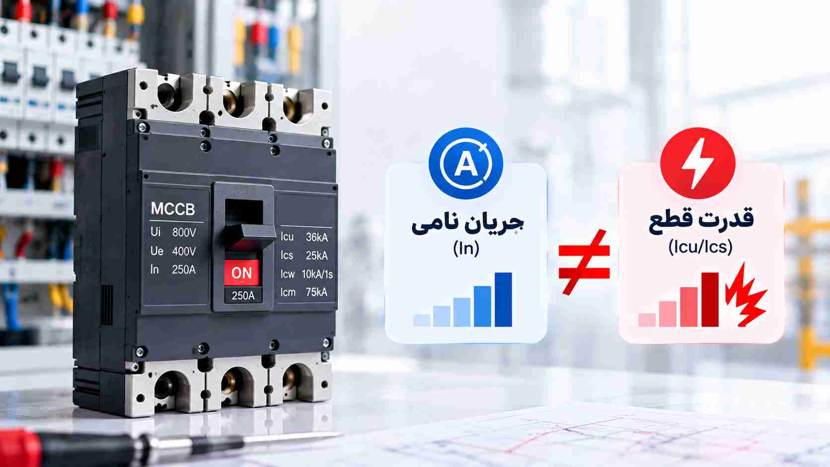 تفاوت قدرت قطع کلید اتوماتیک با جریان نامی
