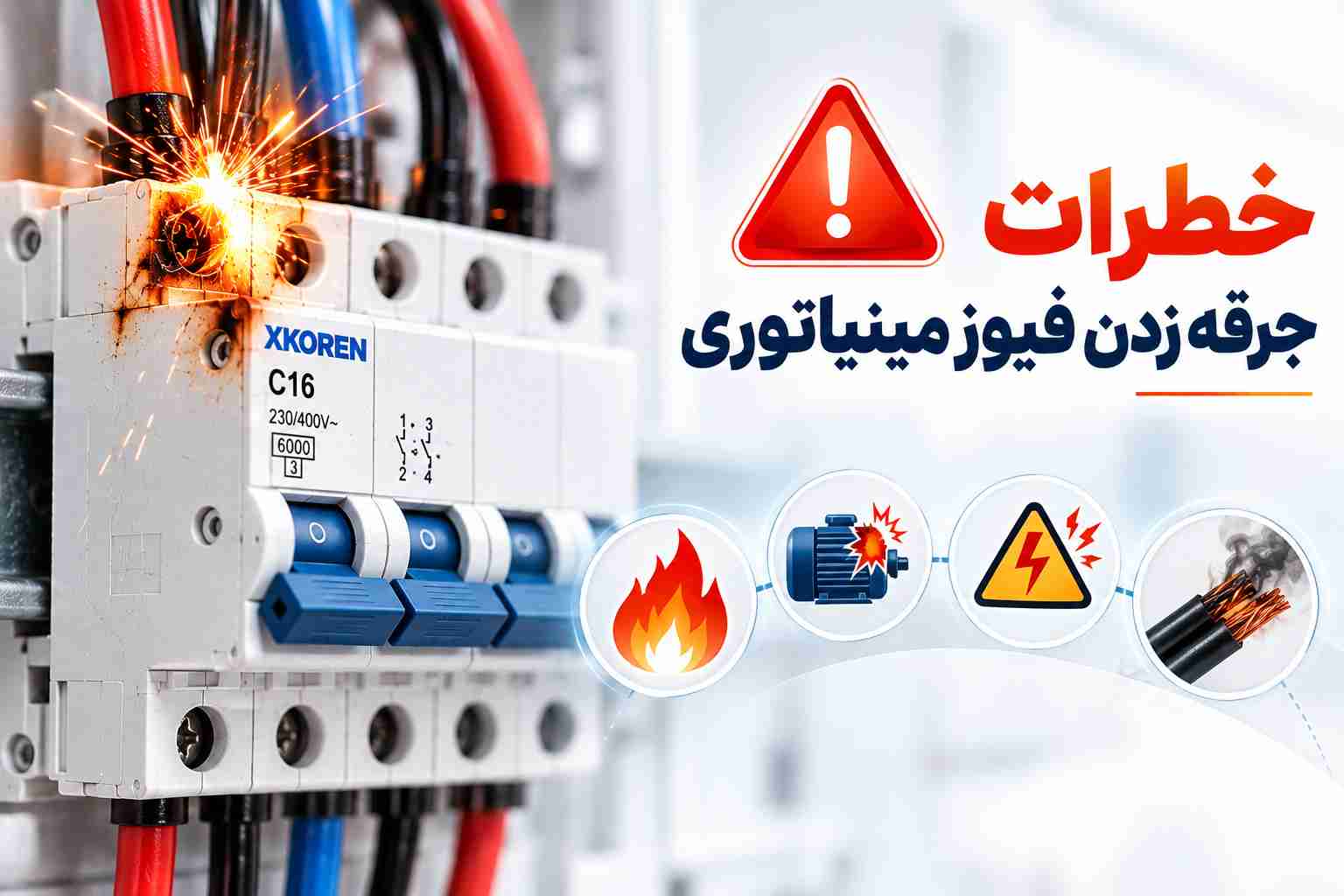 خطرات جرقه زدن فیوز مینیاتوری