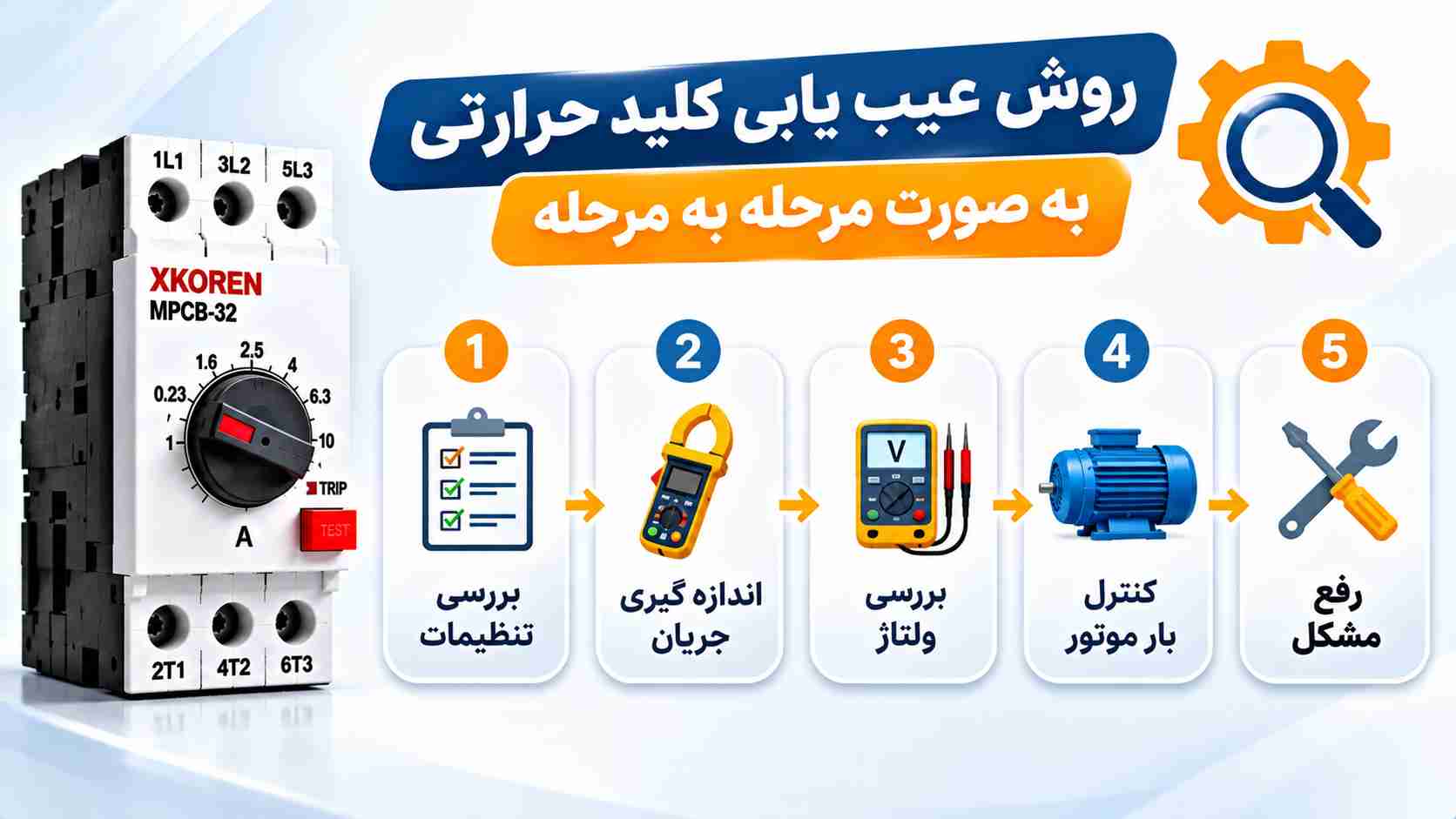 روش عیب یابی کلید حرارتی