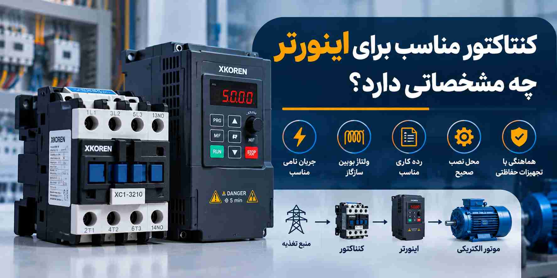کنتاکتور مناسب اینورتر